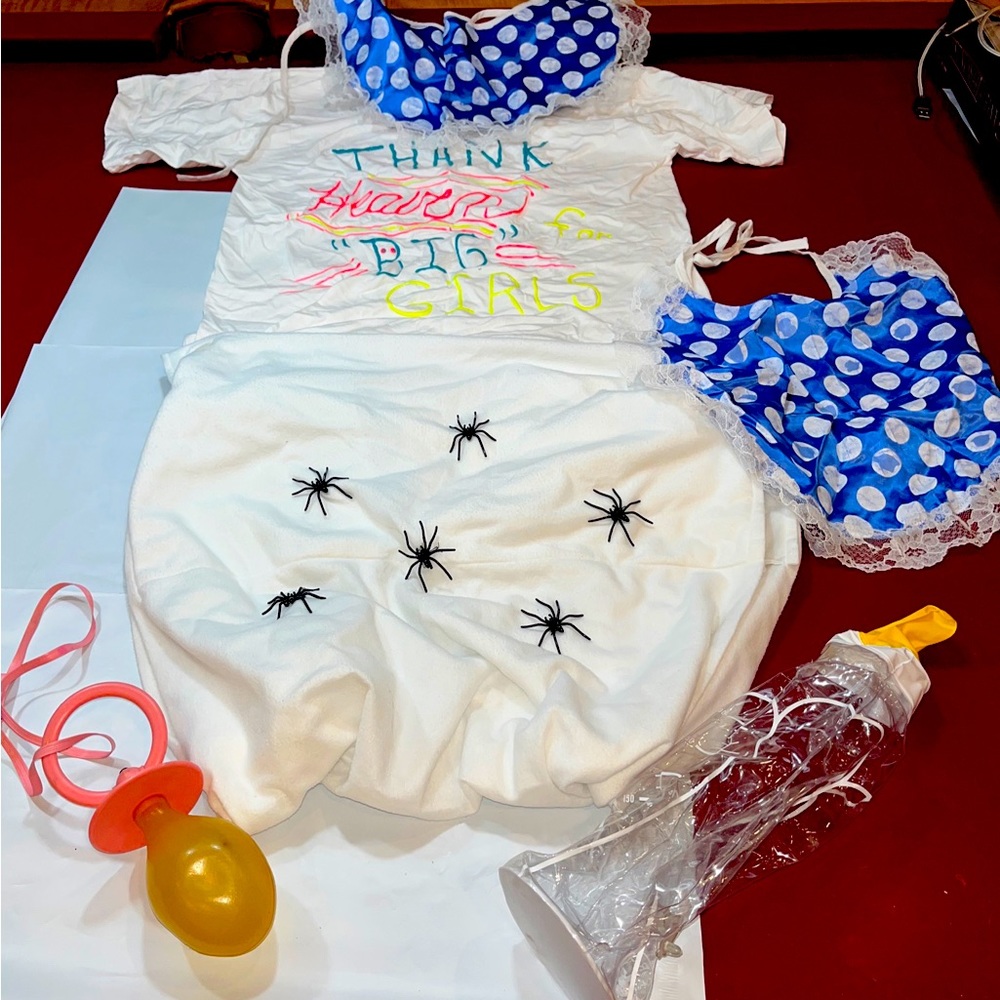 BABY Costume party ADULT funny HALLOWEEN T Shirt, Diaper, Bib Bottle, Pacifier